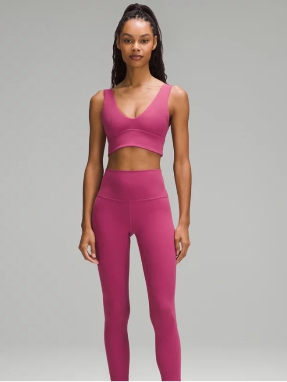 Lululemon Washed Mauve Align V-Neck Sports Bra 4
